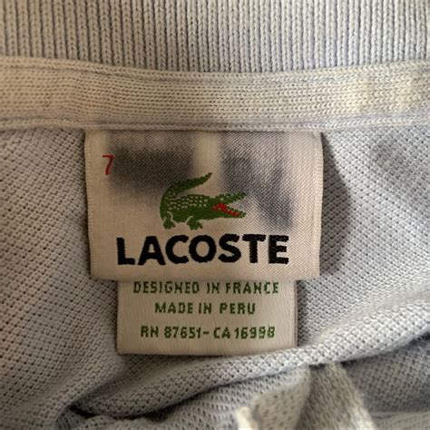 is a lacoste genuine